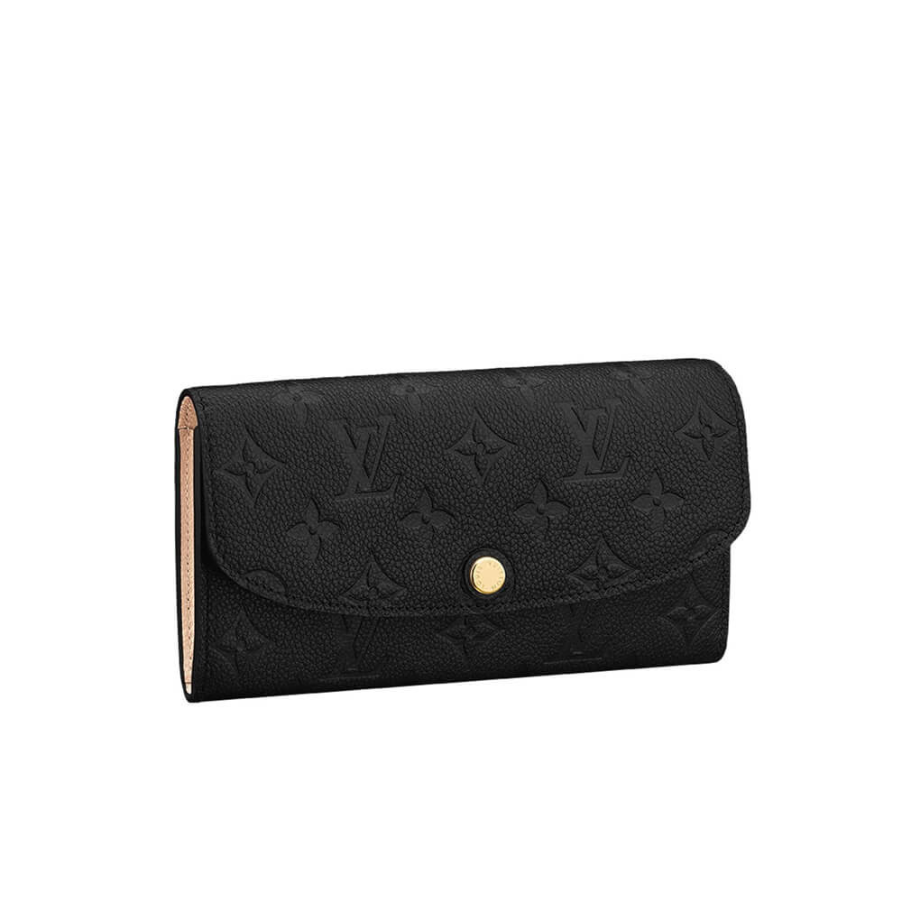 Louis Vuitton Monogram Empreinte Emilie Wallet Black