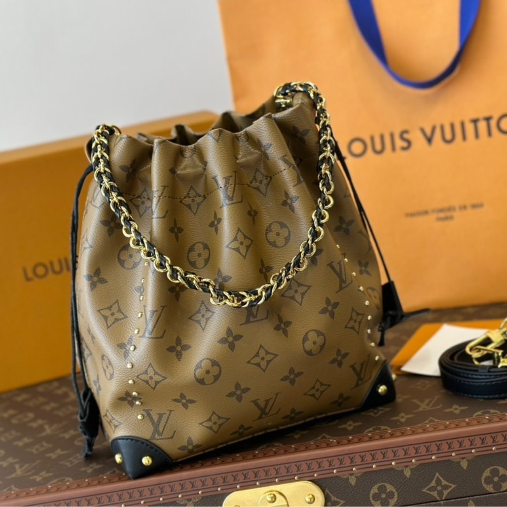 Louis Vuitton Noé Trunk PM Bag Monogram Reverse Brown 20Cm M13324