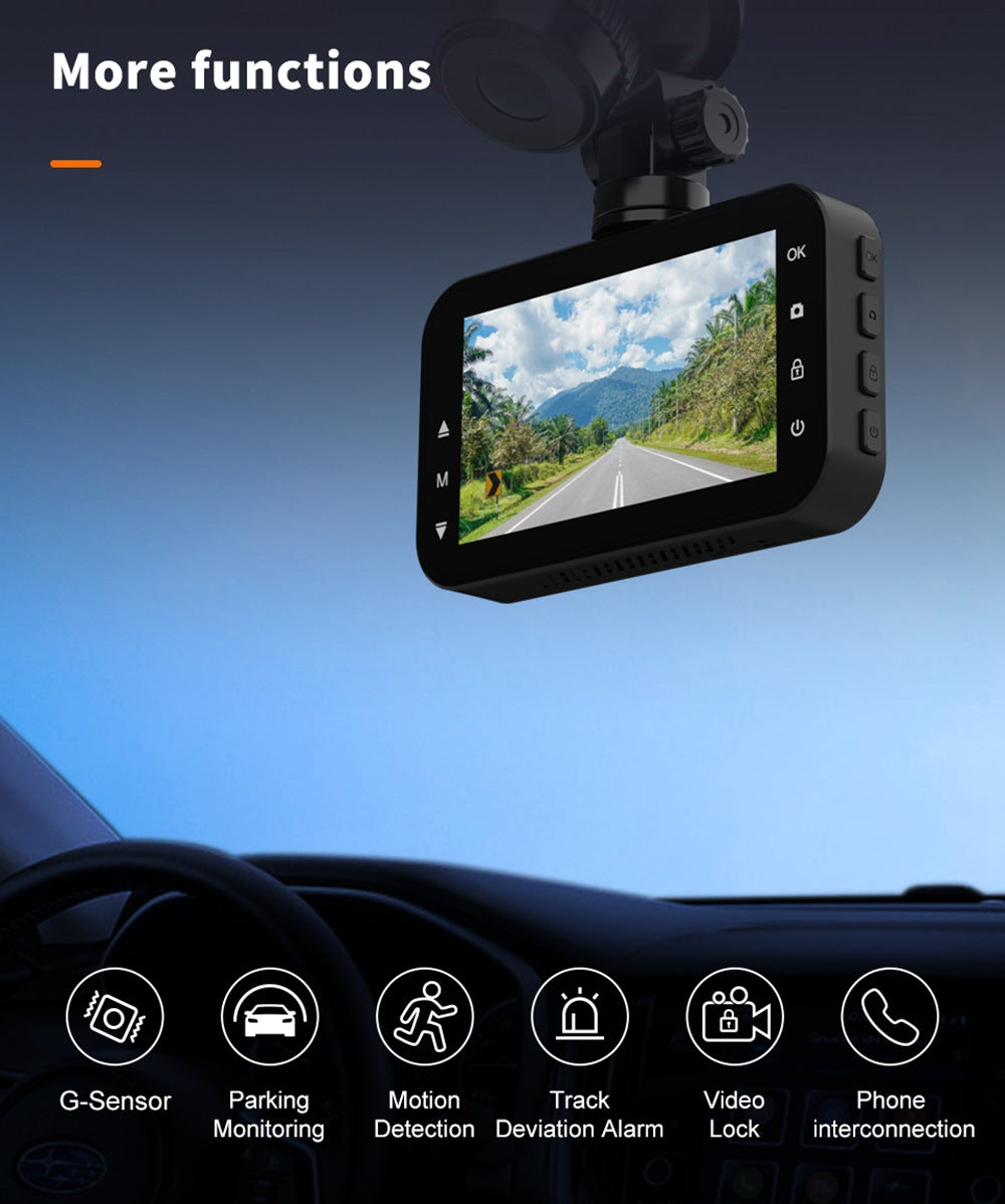 dash cam front and rear car camera dual dashcam 1080p fhd