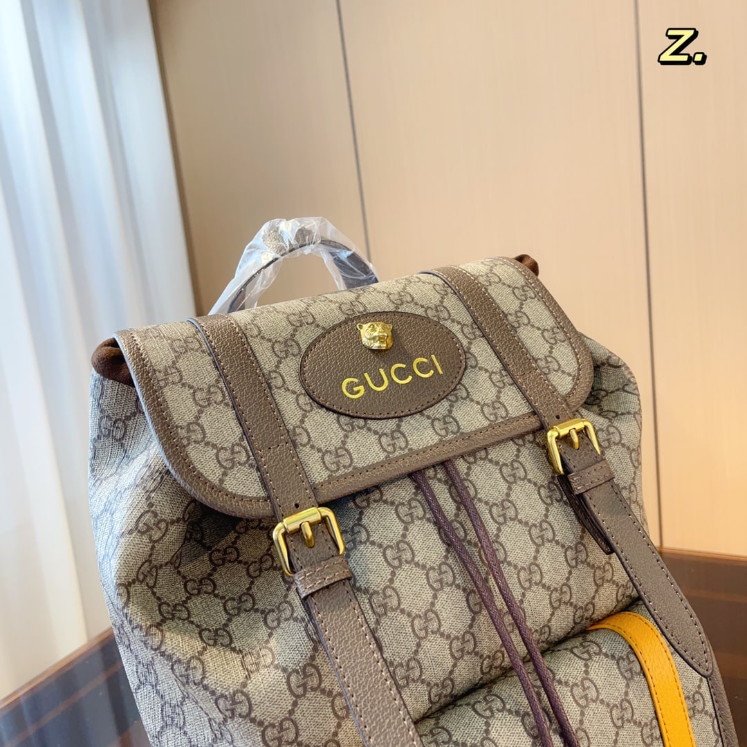 Gucci Soft Gg Supreme Backpack Beige 41Cm 473869 K9Rit 8857