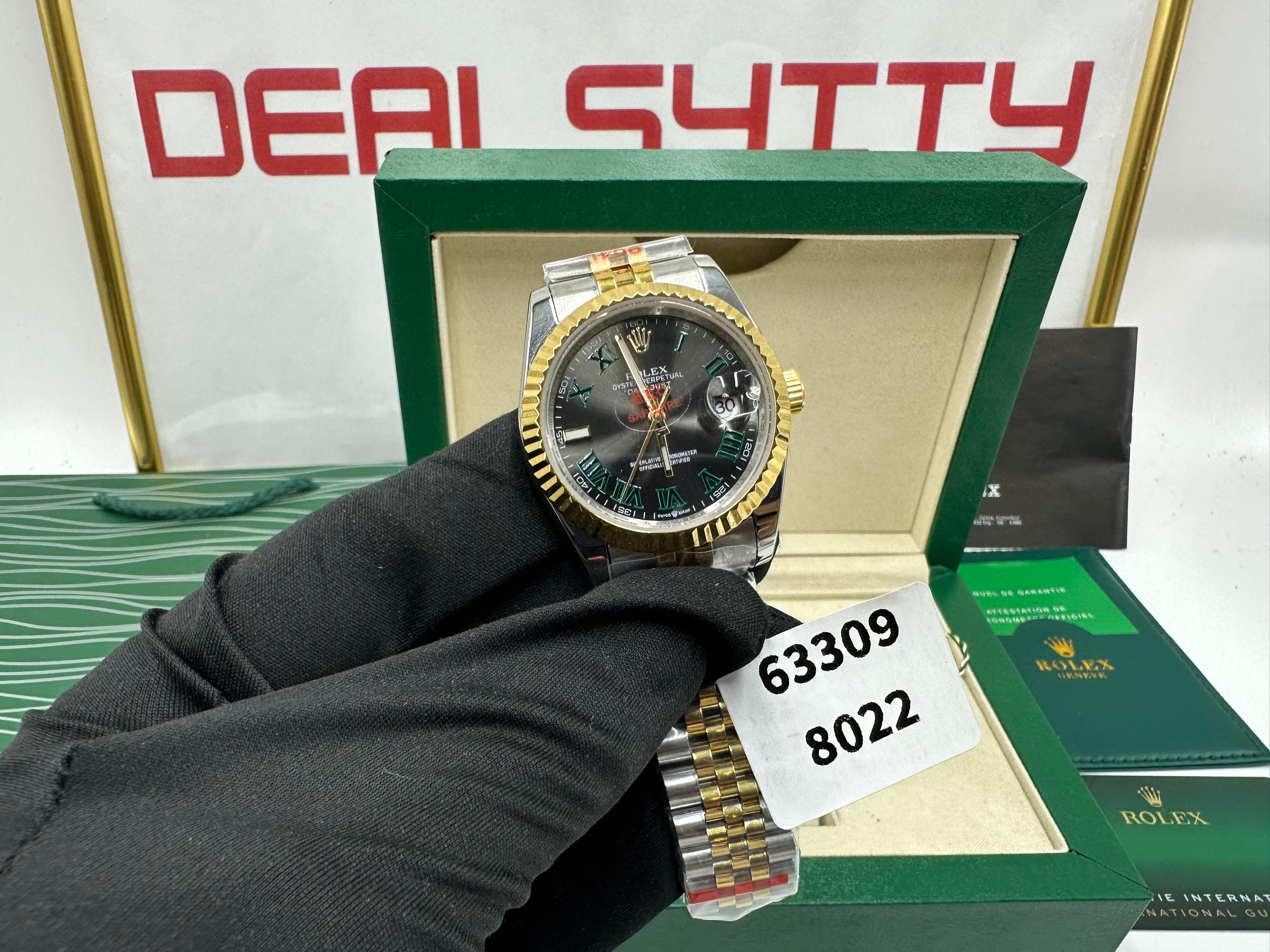 Rolex Datejust 36/28mm RG/SS Jub Grey/Rmn