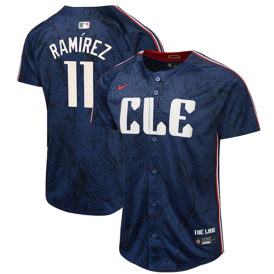 Youth Cleveland Guardians Jose Ramirez Navy 2024 City Connect Limited Jersey
