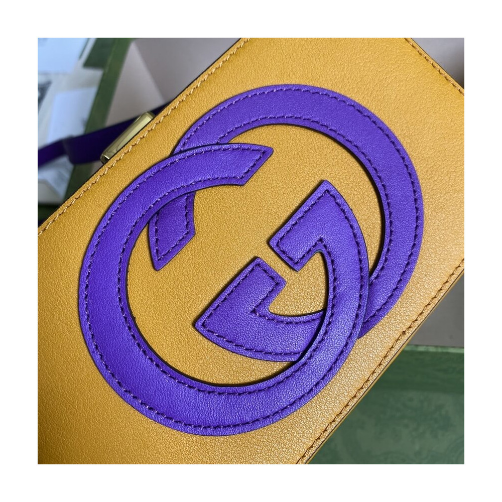 Gucci Interlocking G Mini Bag in Yellow Leather
