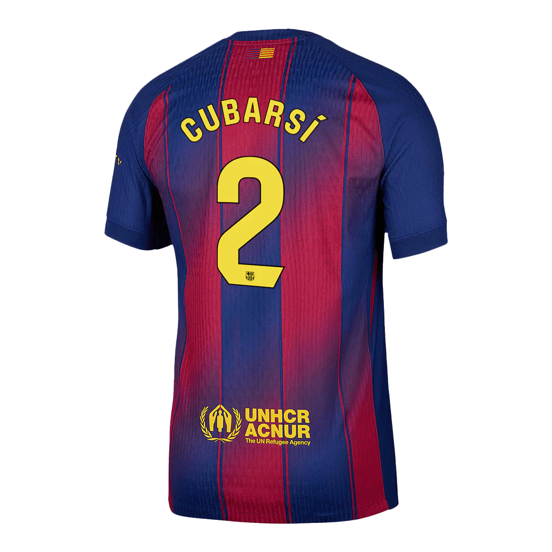CUBARSÍ #2 Barcelona Home Player Version Soccer Jersey 2025/26