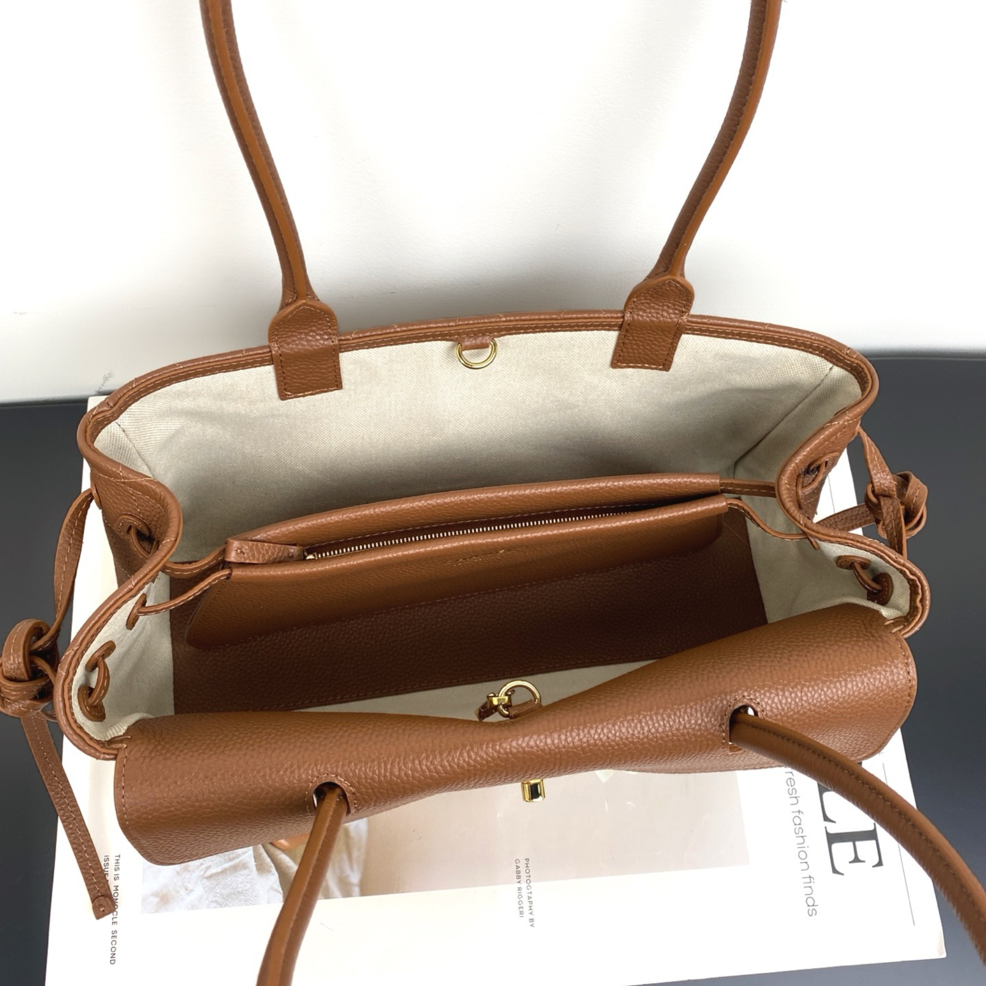 Chanel Urban Essential Tote Light Brown Caviar Gold Hardware 30cm/11.8in