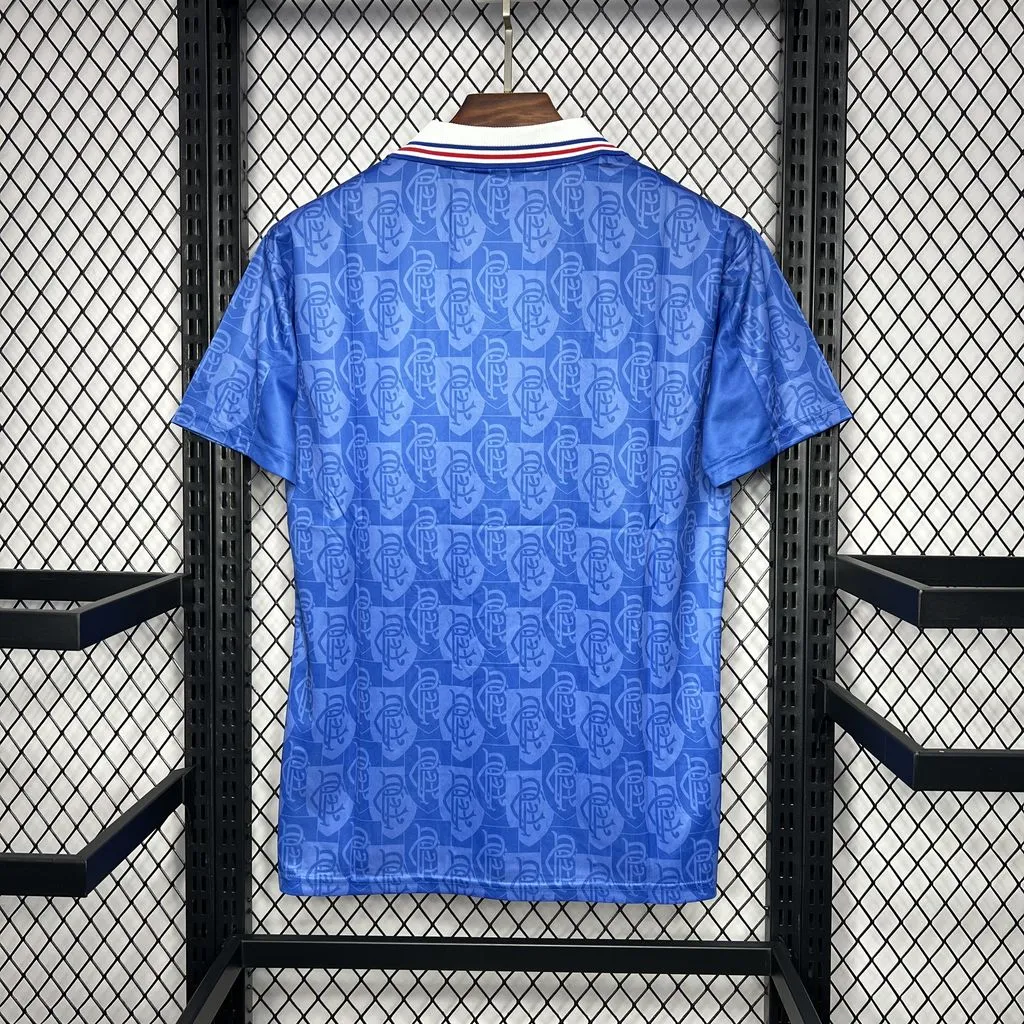 Retro 1996-97 Glasgow Rangers Home football jersey Retro