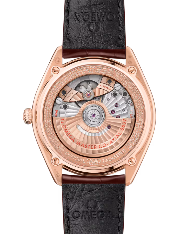Omega Seamaster Olympic Official Timekeeper 39.5mm White Dial Sedna™ 18k Rose Gold Strap 522.53.40.20.04.003