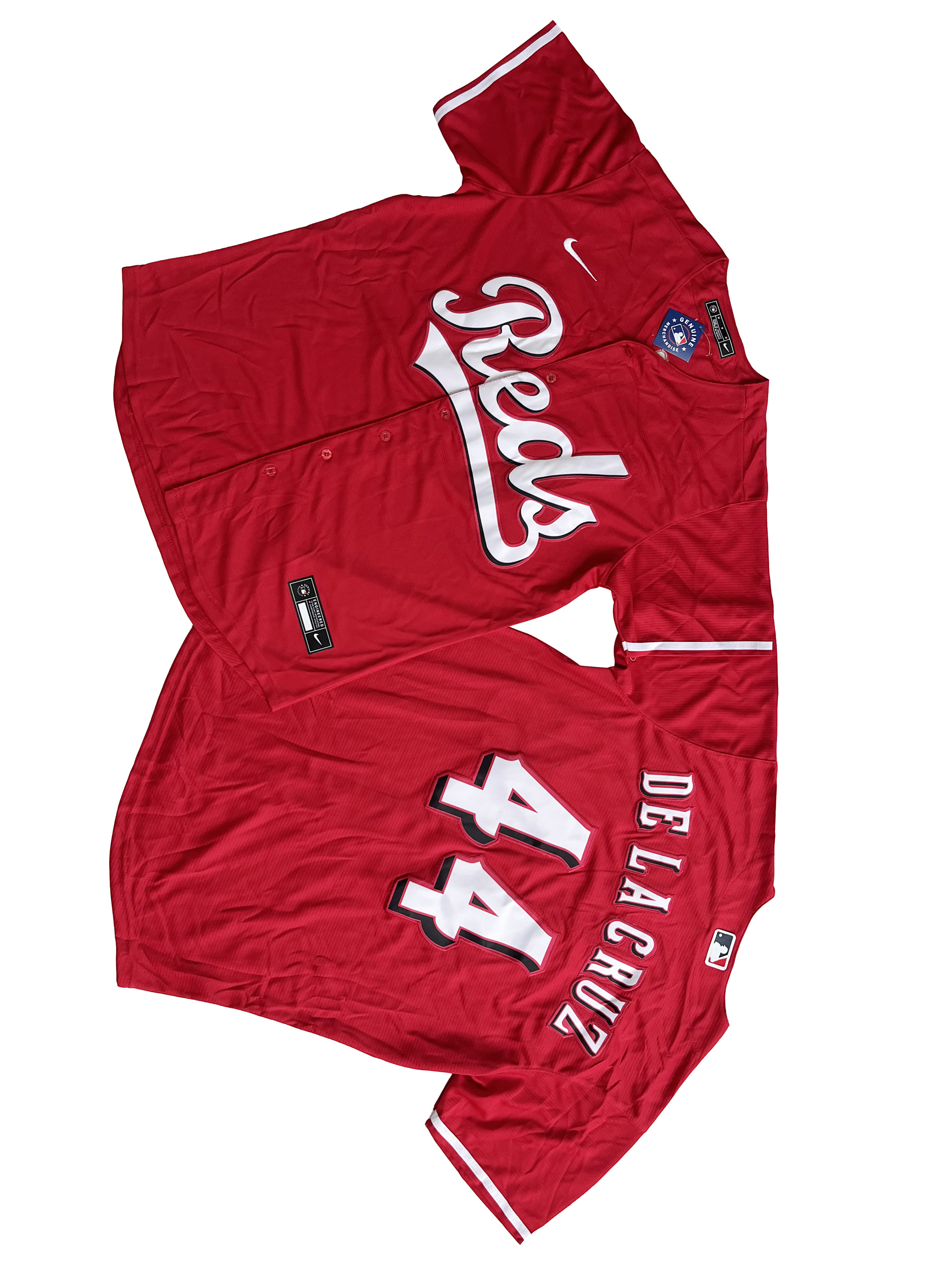 Men's Cincinnati Reds 44# Elly De La Cruz  Red Home Replica Jersey