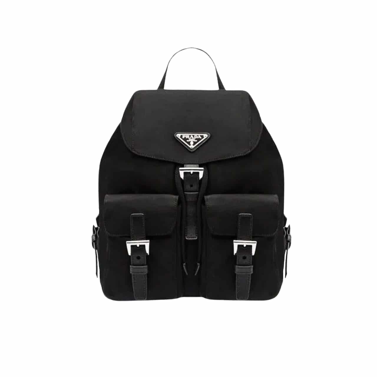 Prada Re-Nylon Medium Backpack Black