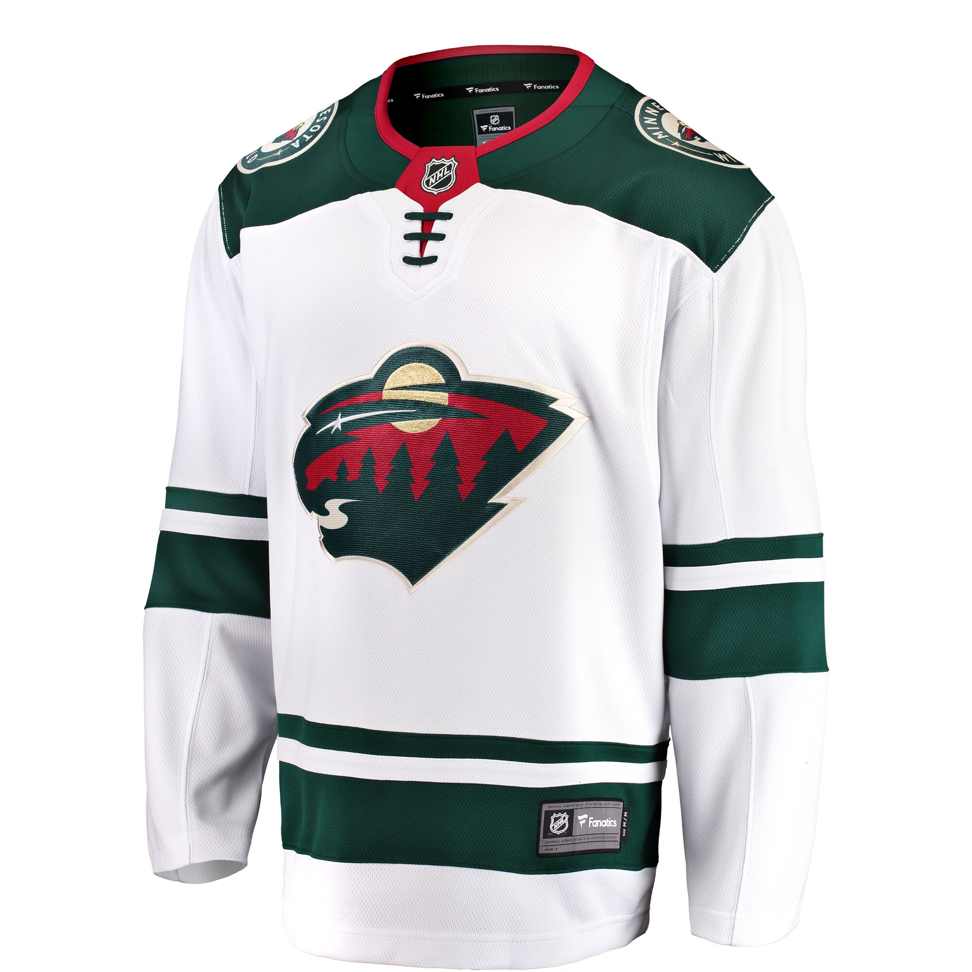 Minnesota Wild Fanatics Youth Away Breakaway Jersey – White