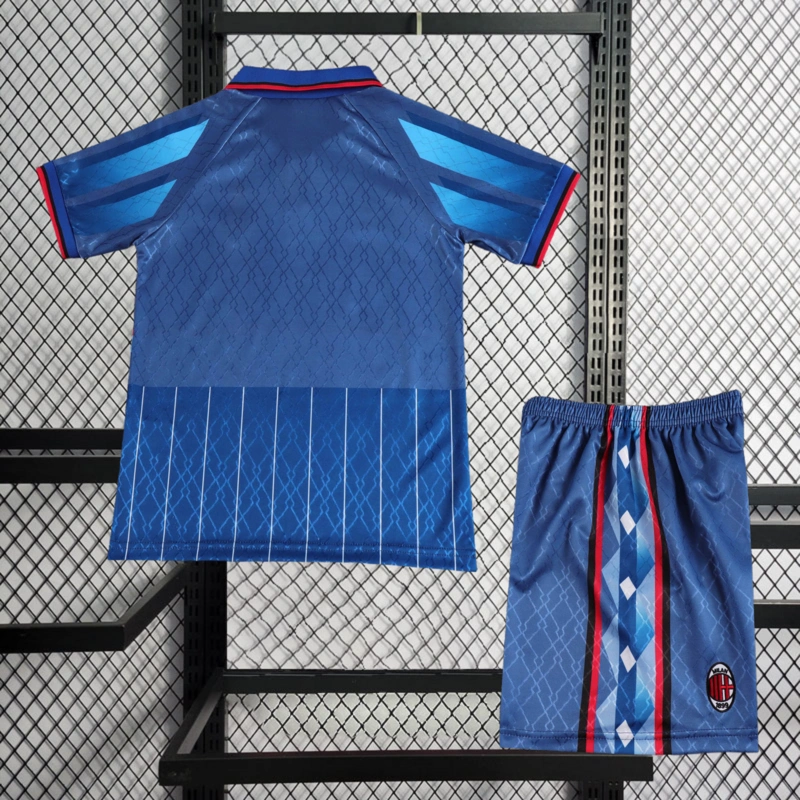 Retro KIDS 1995-96 KIDS AC Milan away BAGGIO BARESI VIEIRA ALBERTINI Football jersey