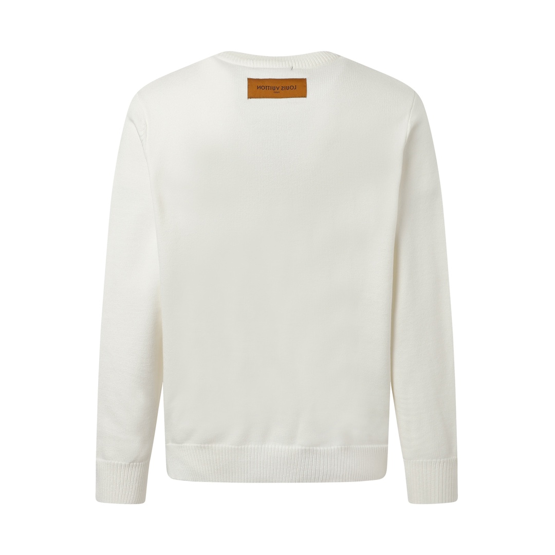 LV- Long sleeve white sweater