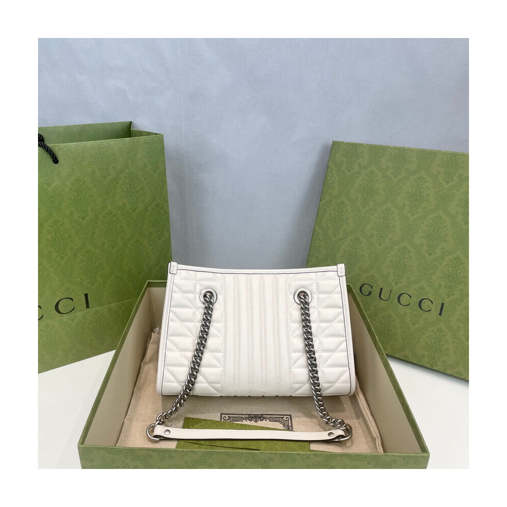 Gucci GG Marmont Small Tote Bag White