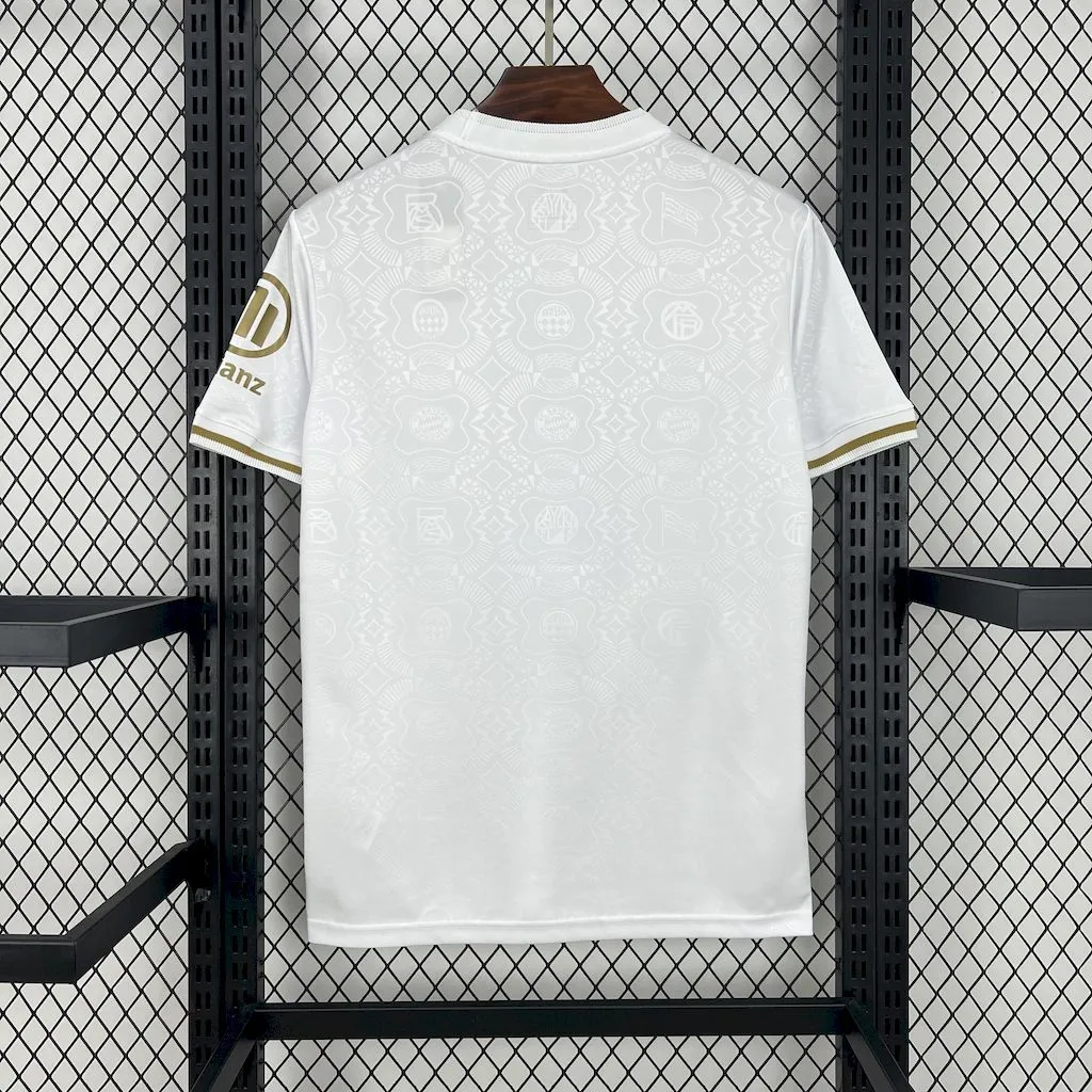 2024-25 Bayern Munchen 125th Anniversary White Away Football Jersey