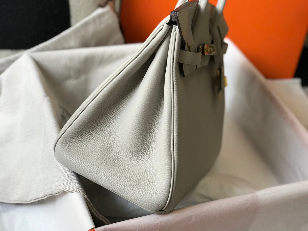 Hermes Birkin 35Cm Bag Cream Togo Gold Hardware