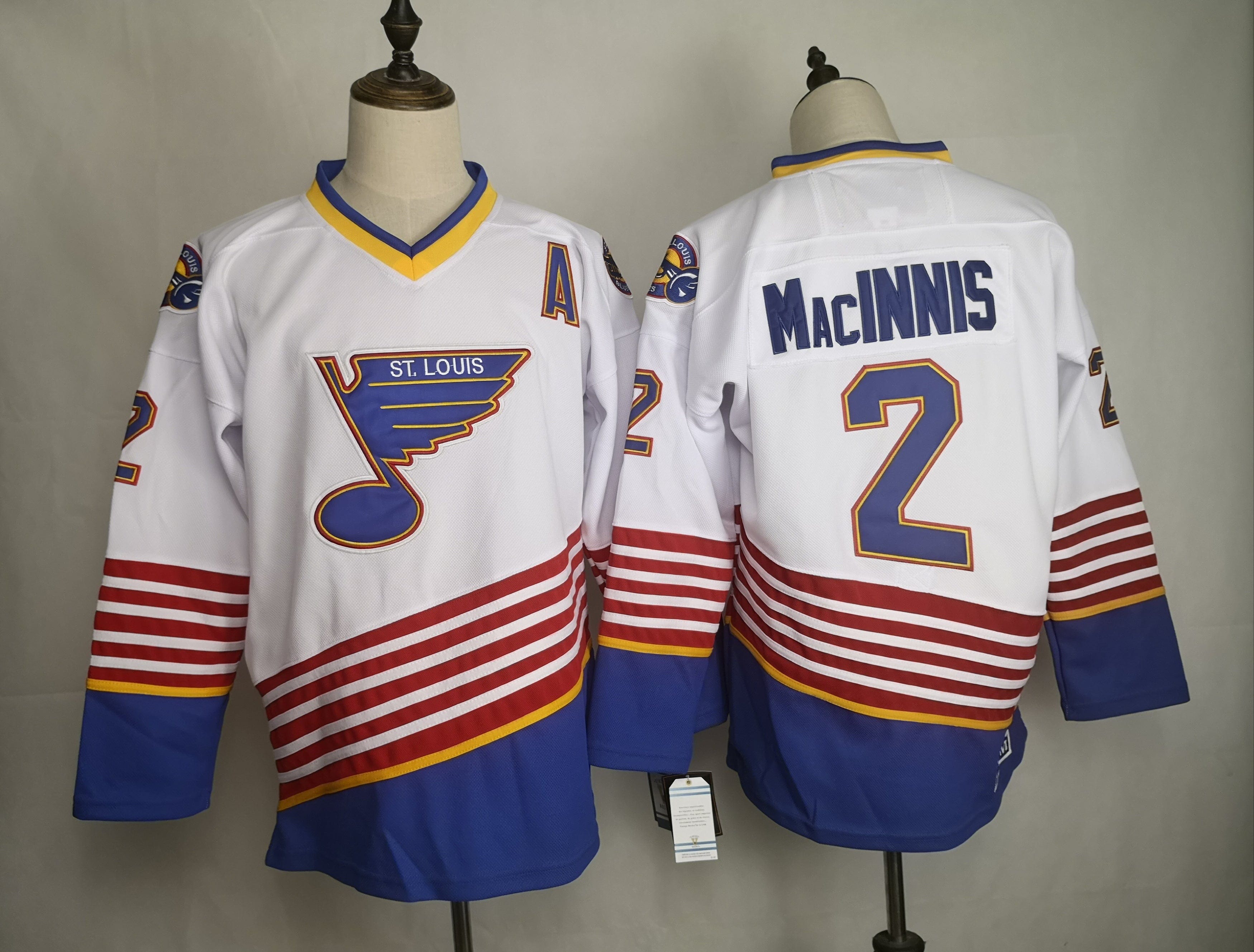 NHL St. Louis Blues MACINNIS # 2 Jersey