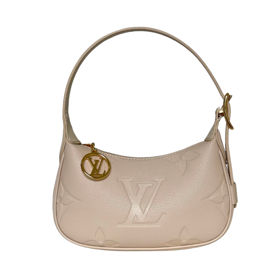 Louis Vuitton Monogram Empreinte Beige Shoulder Bag 20Cm M82391