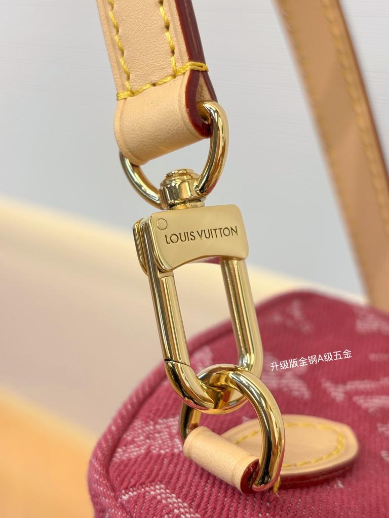 Louis Vuitton Nano Speedy Bag Fuchsia Denim 16cm M27603