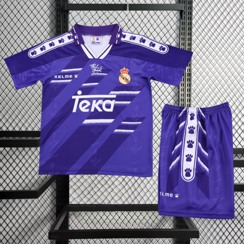 Retro KIDS 1994-96 KIDS Real Madrid away Football jersey retro