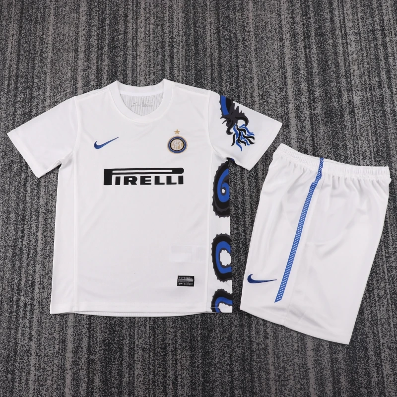 Retro Kids 2010-11 Kids Inter Milan Away Football jersey retro