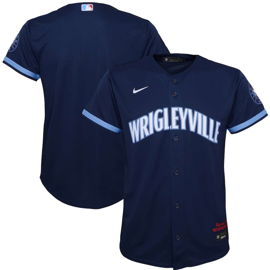 Chicago Cubs Youth City Connect Jersey Navy