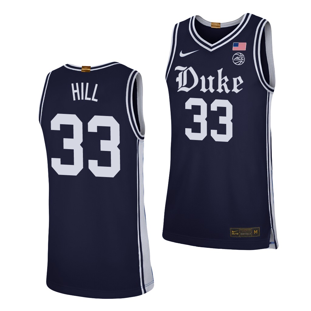 Duke Blue Devils Grant Hill Navy Alternate Brotherhood Jersey