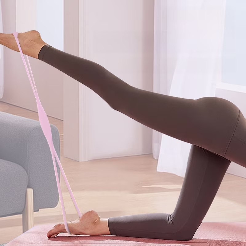 OHDufiry Figure 8 Resistance Bands for Women Men, 8 Shaped Resistance Rubber Band for Arms, Back, Shoulder Stretch with Handles, Not Break, Portable