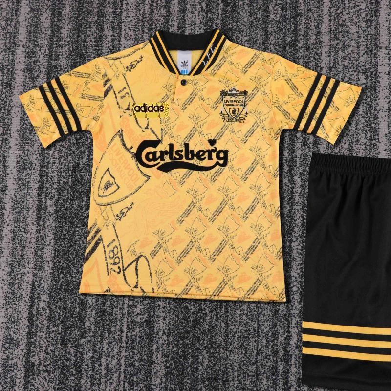 Retro kids 1994-96 Kids Liverpool Away Football jersey retro