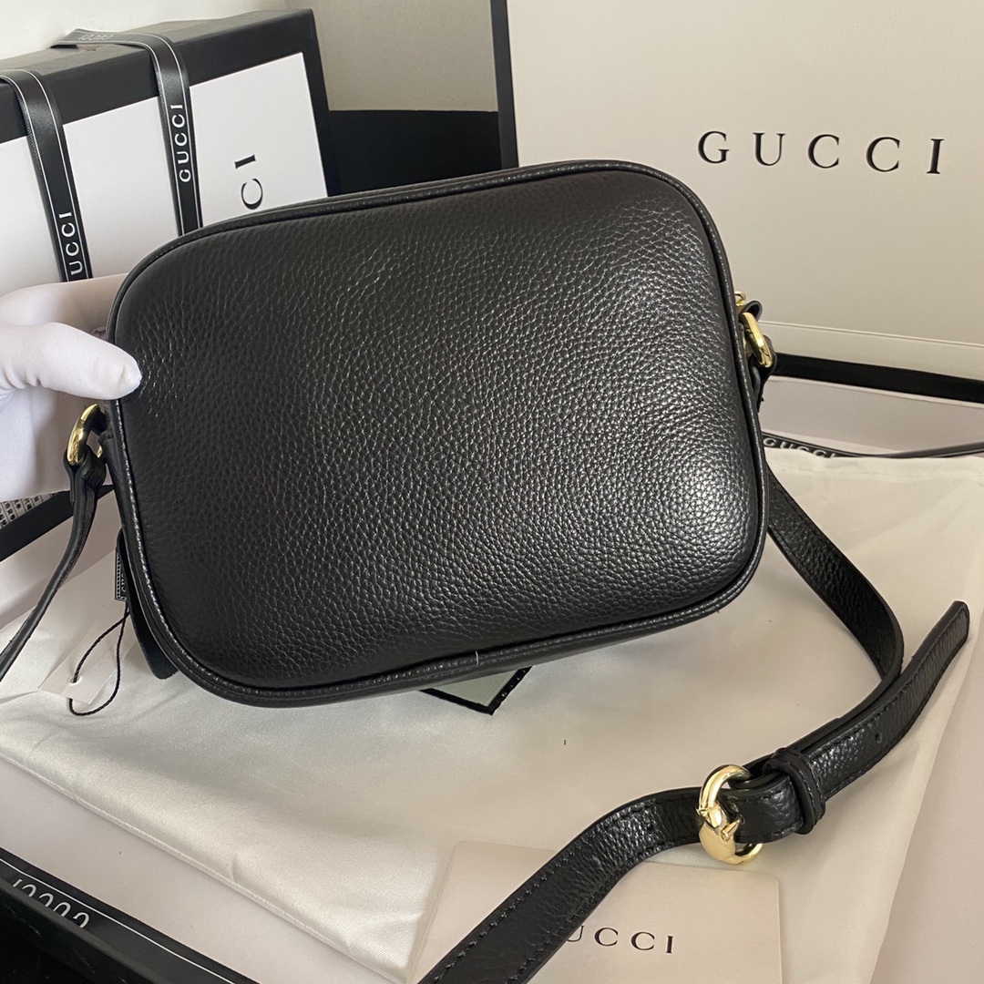 Gucci Soho Small Leather Disco Bag Black 308364 A7M0G 1000