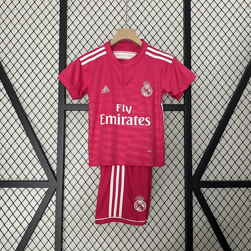 Retro Kids 2014-15 Kids Real Madrid away RONALDO Benzema Bale Sergio Ramos Alonso Di Maria Modric Football jersey retro