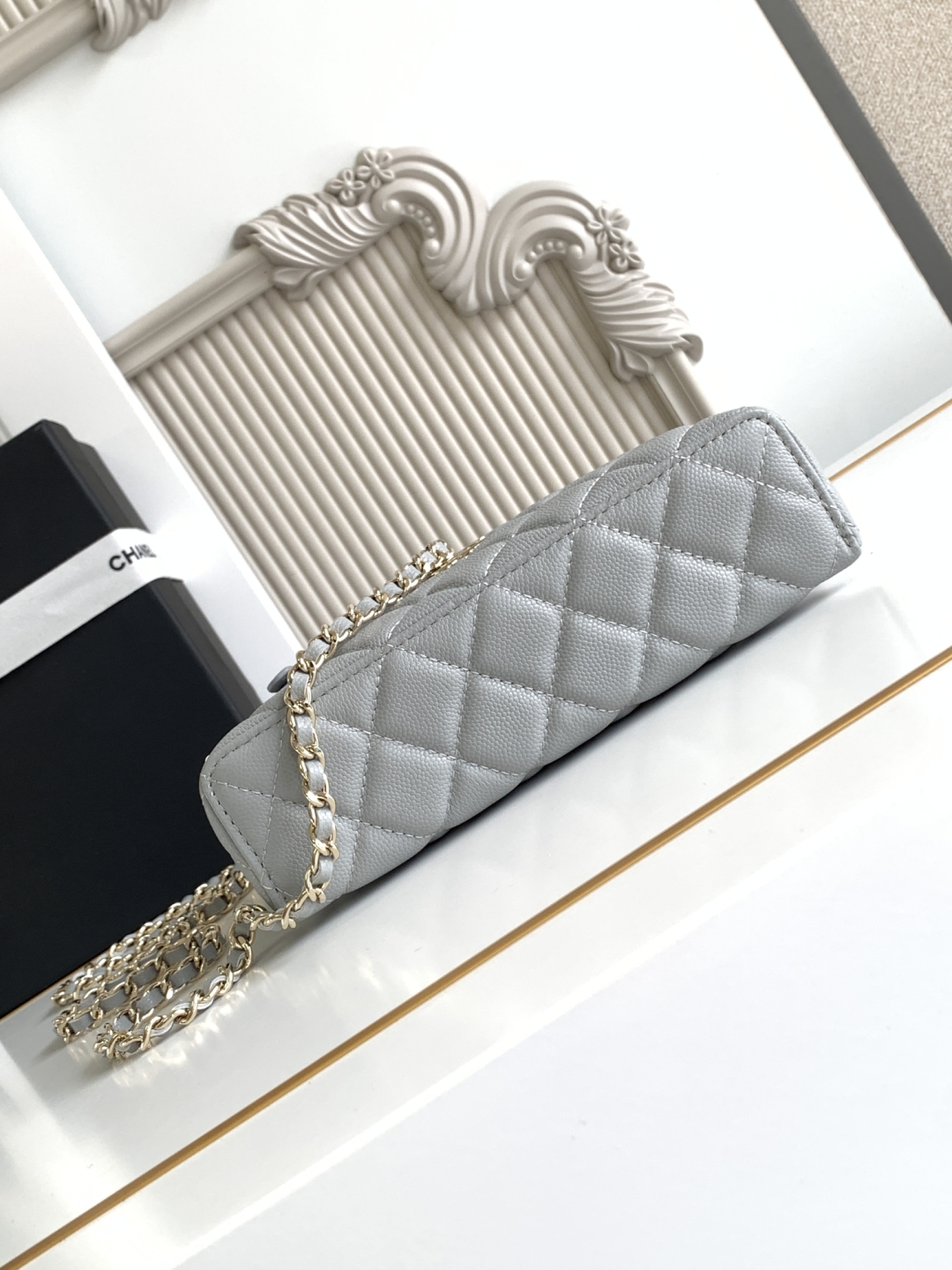 Chanel 25C Vanity Case Light Blue 20cm