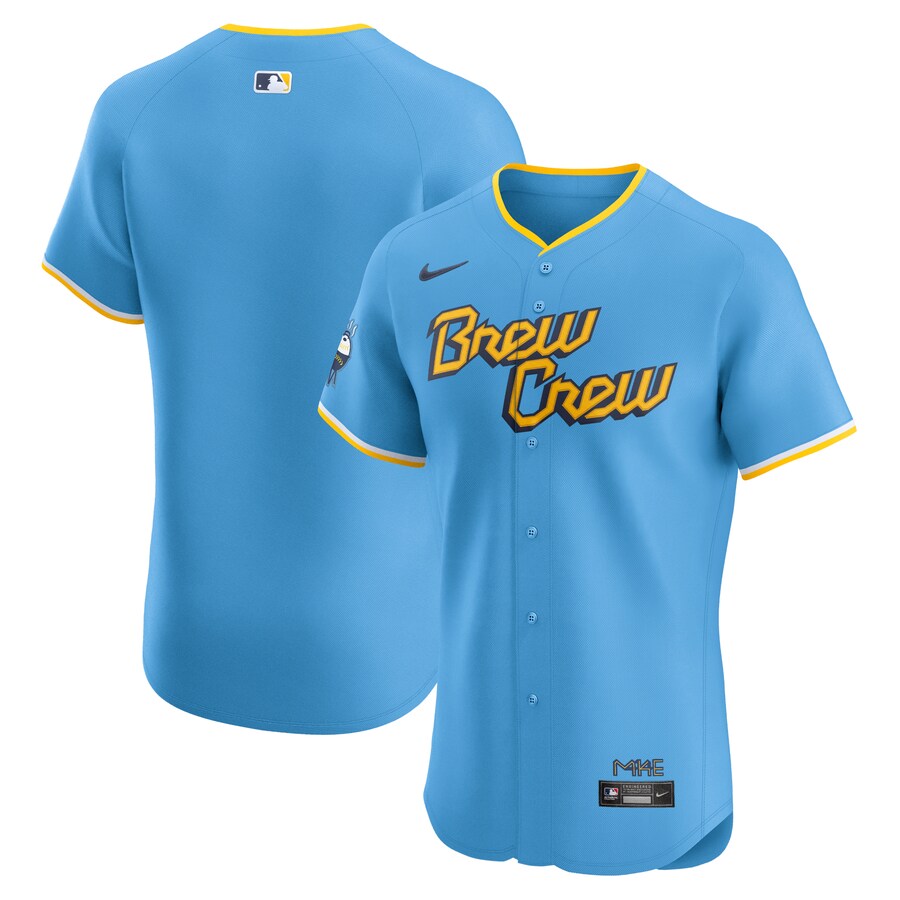Milwaukee Brewers City Connect Elite Jersey Powder Blue