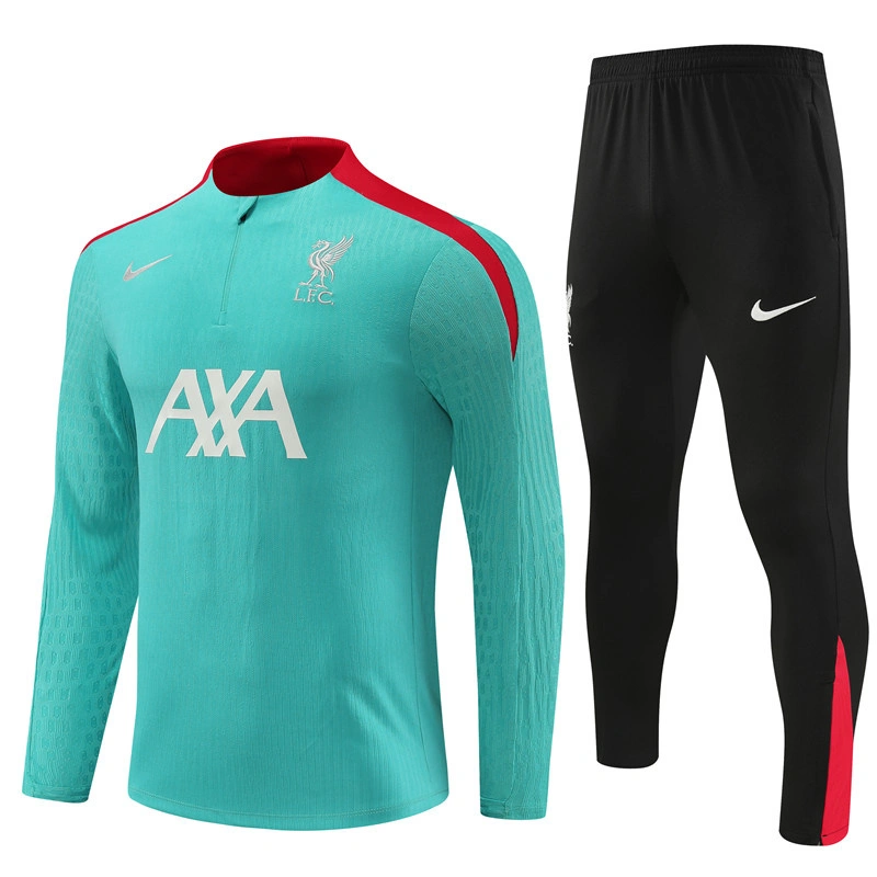 2024-25 Liverpool Half-Pull Training Suit Jersey Set