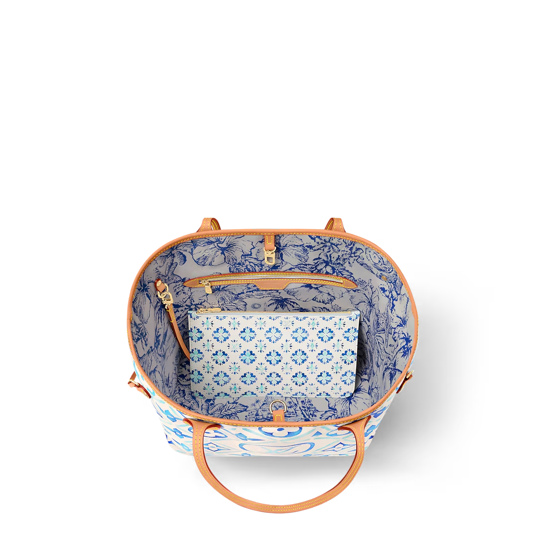 Louis Vuitton LV Digital Exclusive Neverfull MM Tote Bag Lagoon Blue 31cm M11263