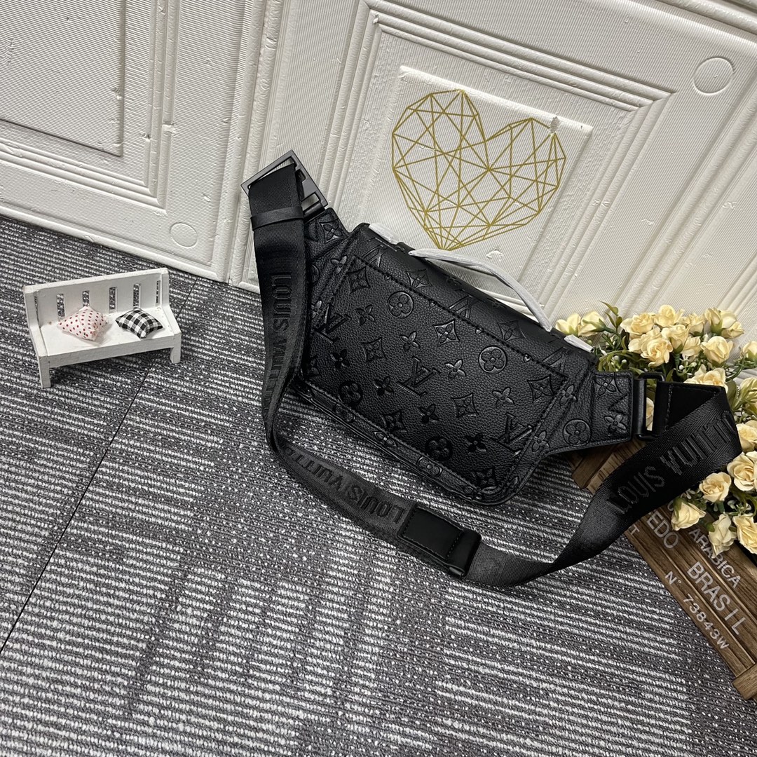 Louis Vuitton S Lock Sling Monogram Black Bag 21Cm M58487