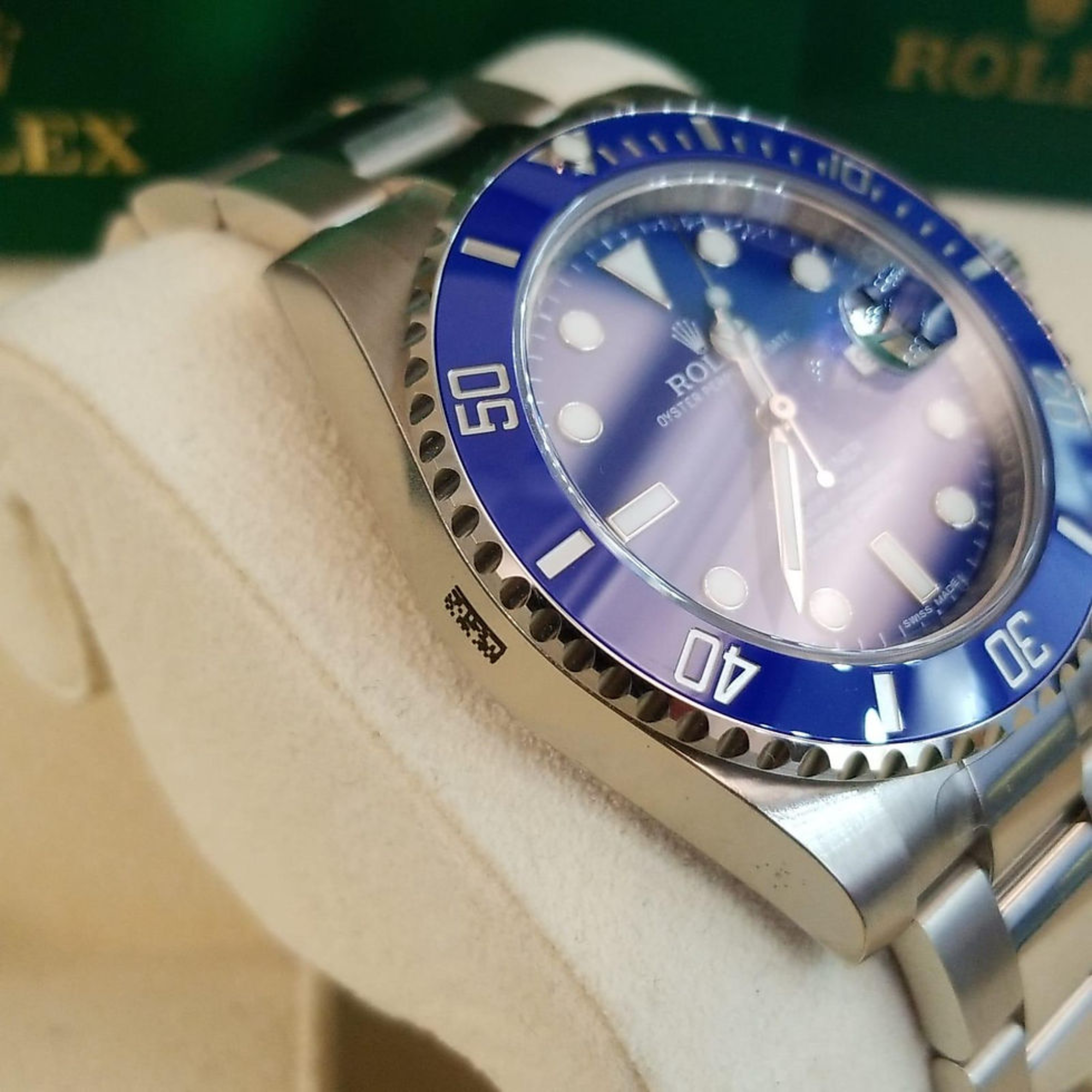 Rolex Submariner White Gold Blue Dial 116619lb