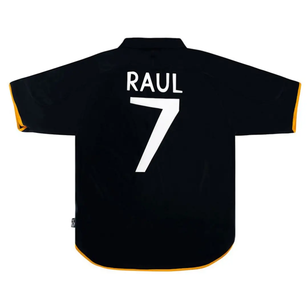 RAUL #7 Real Madrid 1999/01 Away Retro Football Jersey