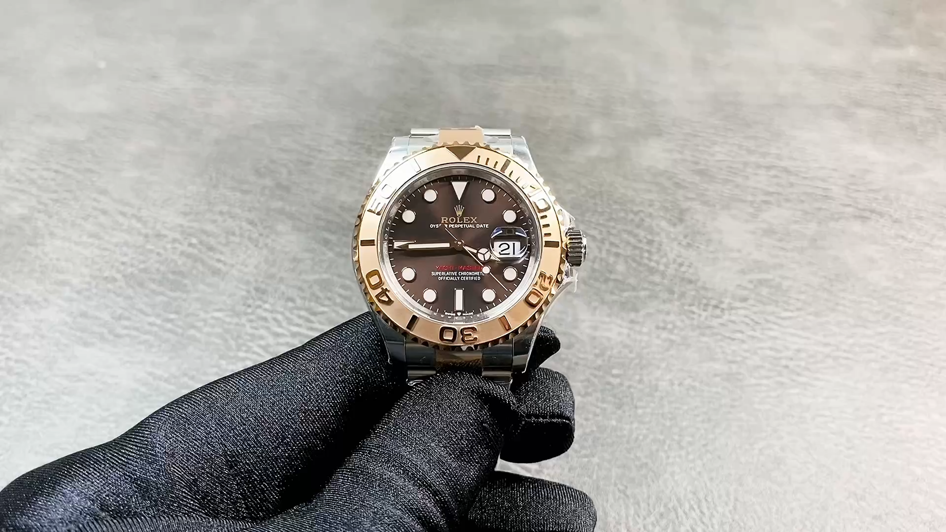 【Super Clone】Rolex Yacht Master II 116621 Chocolate Dial Rose Gold 40mm Mens Replica Watch