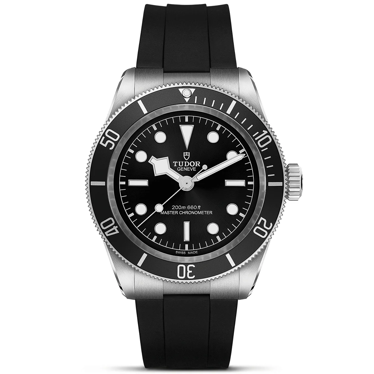 【Super Clone】TUDOR Black Bay 41mm Black Dial & Bezel Men's Rubber Strap Watch M7941A1A0NU-0002