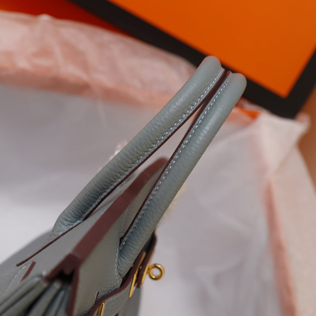 Hermes Birkin Bag 30 Tempered Gray Togo Gold Hardware