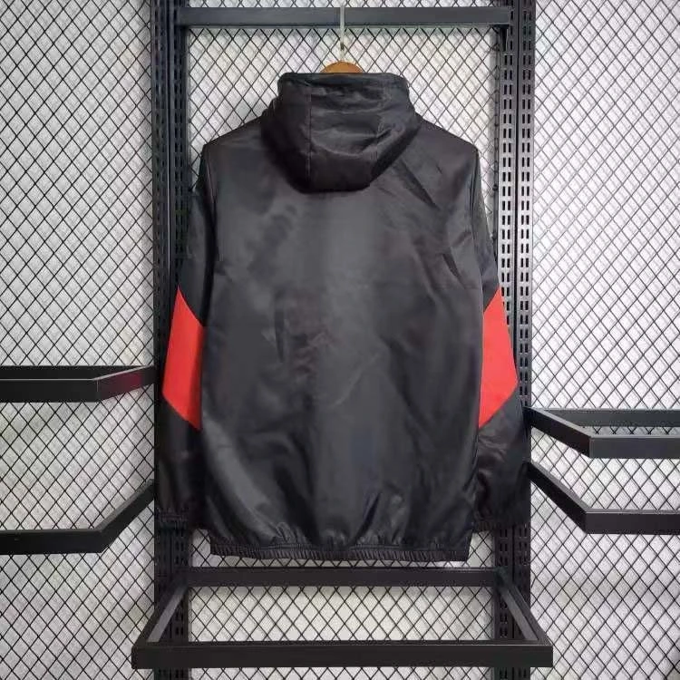 2023/2024 AC Milan Jersey Windbreaker Black-red