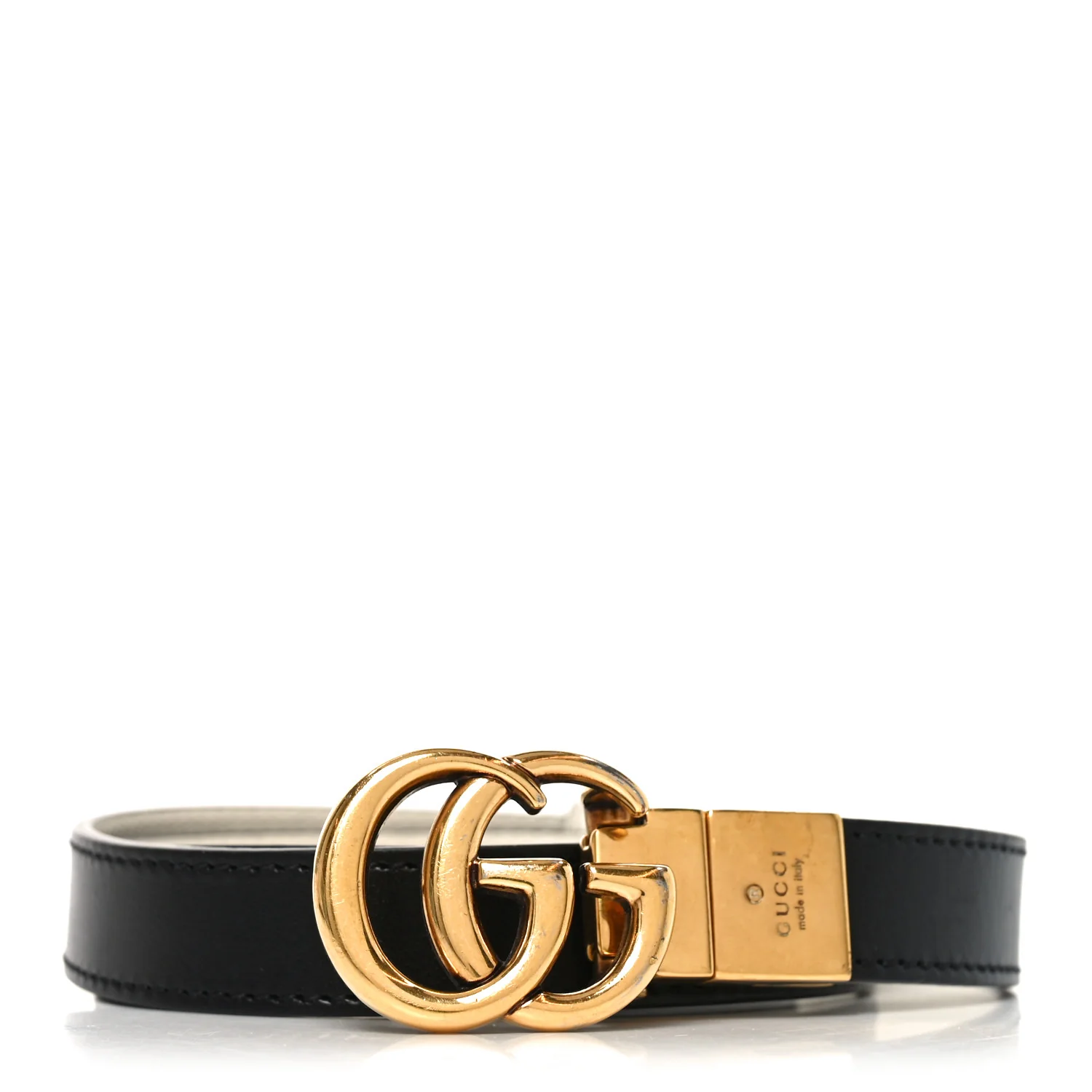 Calfskin Double G 20mm Belt Black