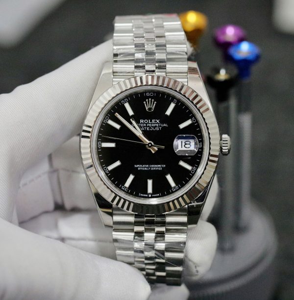 [Superclone] Rolex Datejust 41mm Bright Black Dial Jubilee 126334