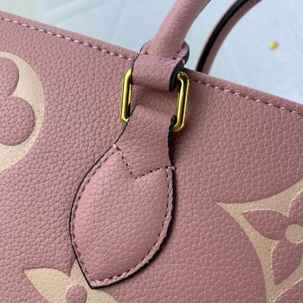 Louis Vuitton Onthego MM Monogram Empreinte Trianon Pink 33cm M46286
