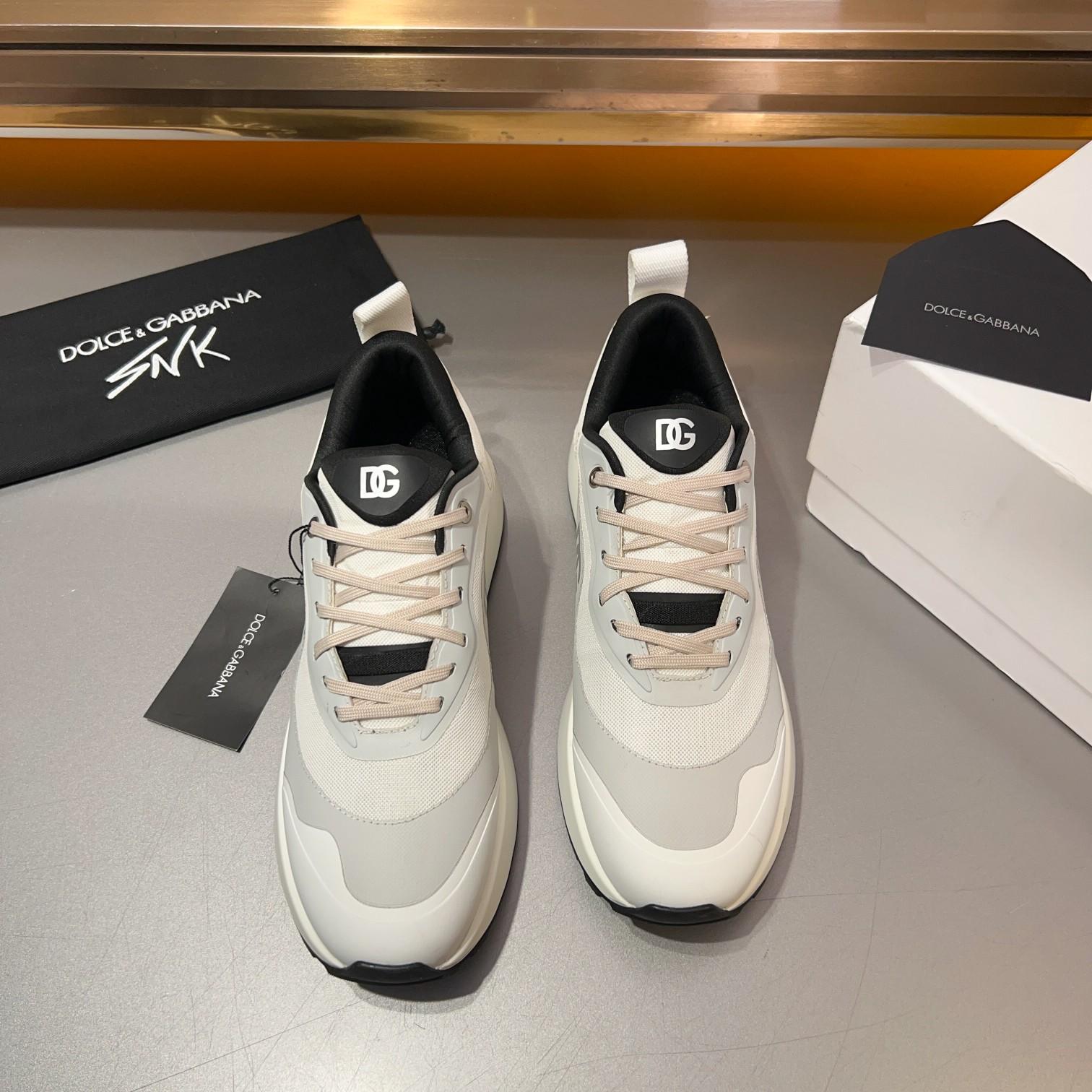 DOLCE & GABBANA Mixed-material sneakers