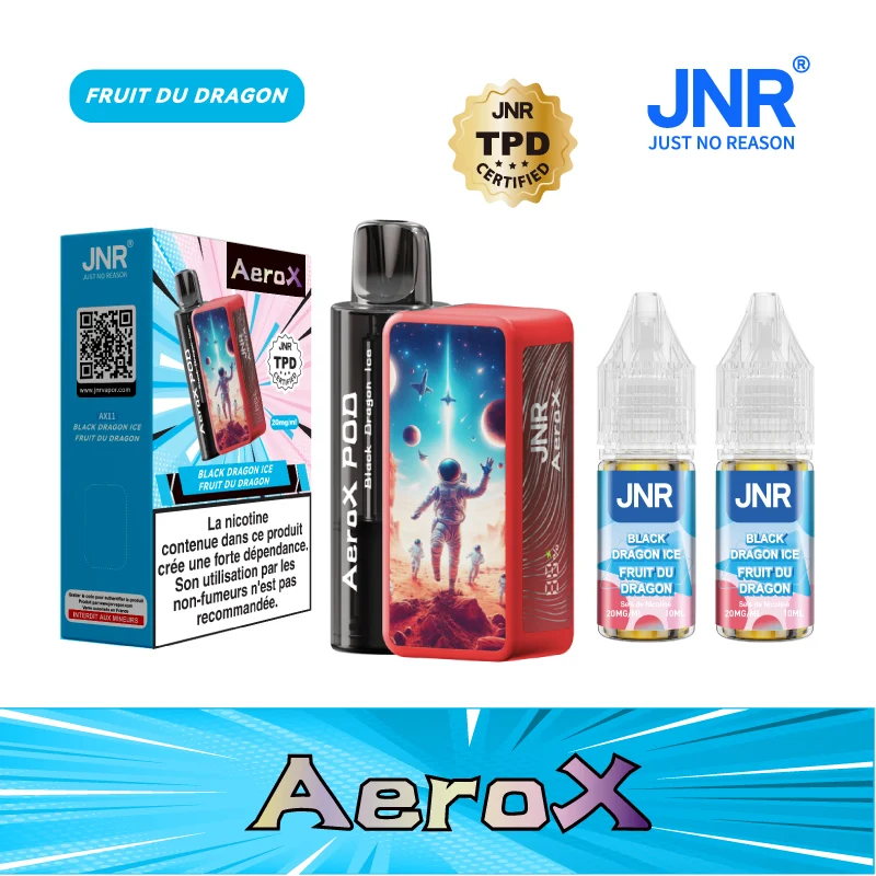 JNR AeroX 32000 Puffs - Kit Pod Remplissable et Rechargeable