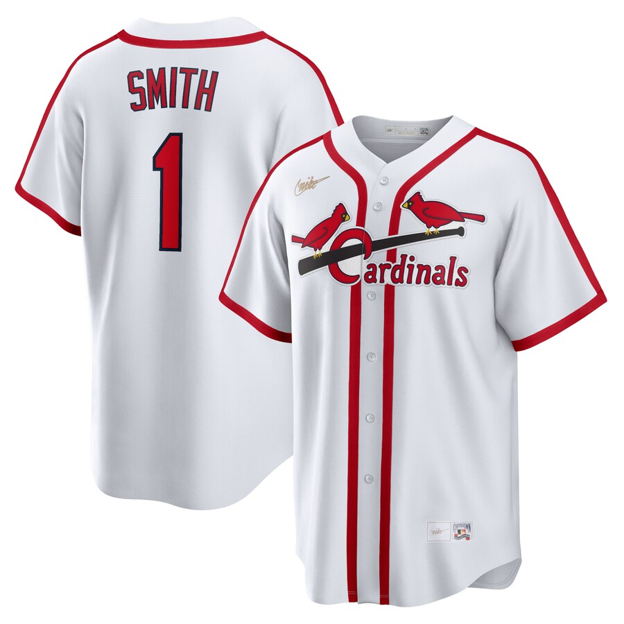 Ozzie Smith St. Louis Cardinals Home Cooperstown Collection Player Jersey White