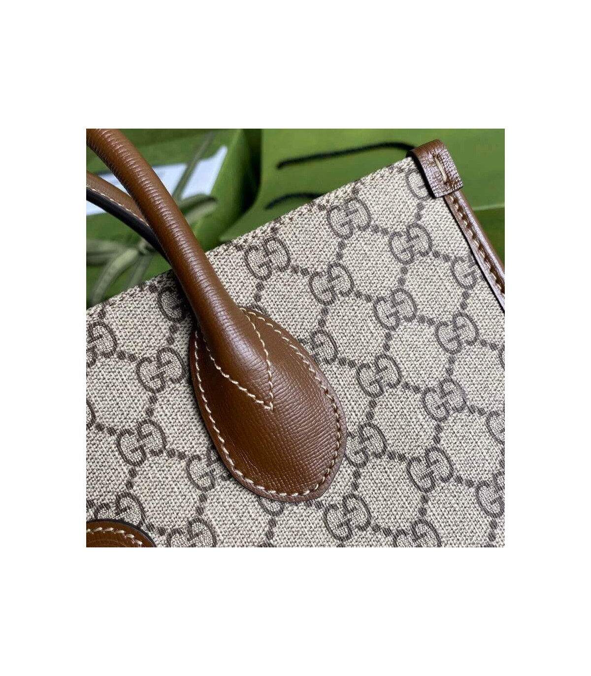Gucci Tote Bag Small GG Supreme Marrone 31cm
