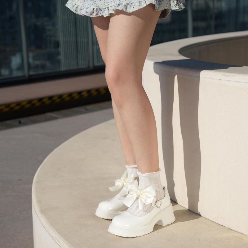 Women's Mary Janes Platform Chunky Block Heels