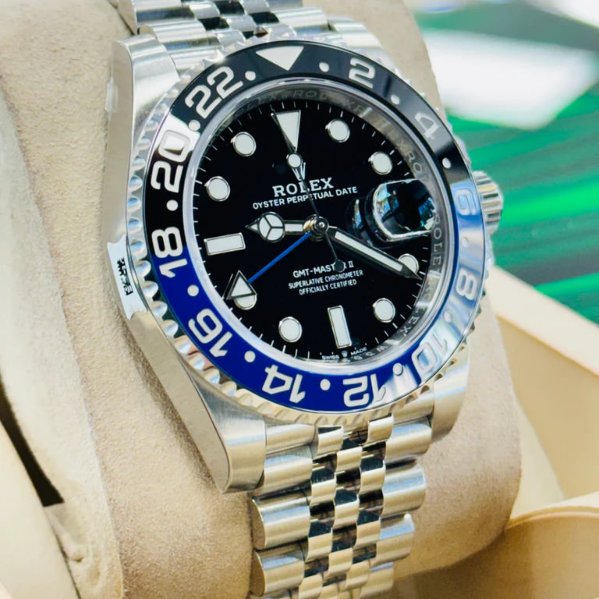 [SUPER CLONE] Rolex GMT-Master II Dial 126710BLNR “Batgirl” 40mm Blue And Black Jubilee